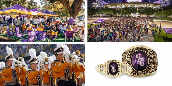 Purple and Gold Collage